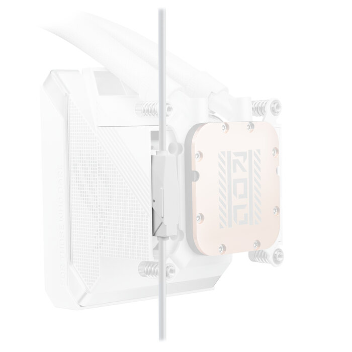 Asus ASUS ROG STRIX SLC IV 360 ARGB LCD WHT Processor Alles-in-één vloeistofkoeler 12 cm Wit 1 stuk(s)