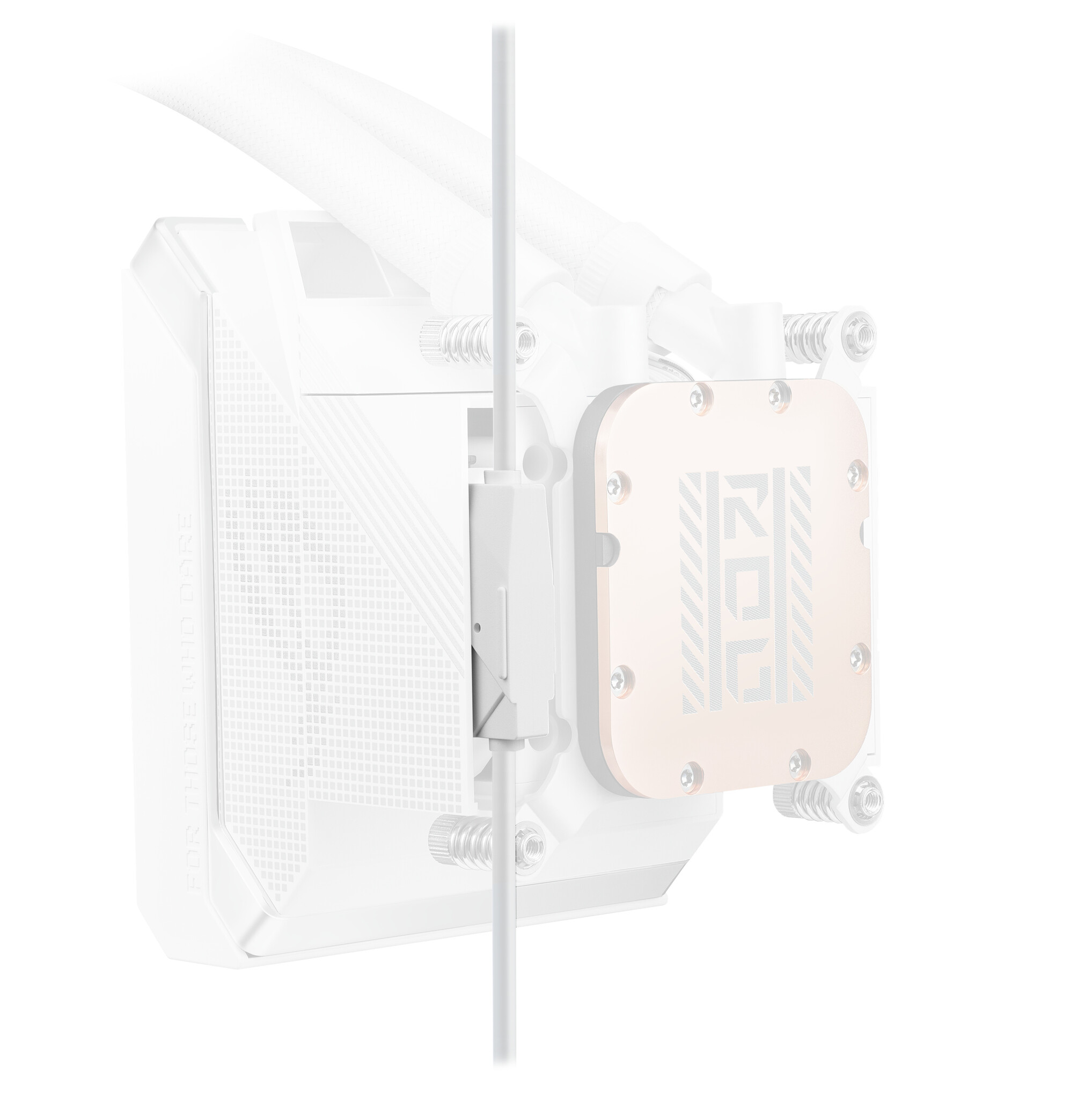 Asus ASUS ROG STRIX SLC IV 360 ARGB LCD WHT Processor Alles-in-één vloeistofkoeler 12 cm Wit 1 stuk(s)