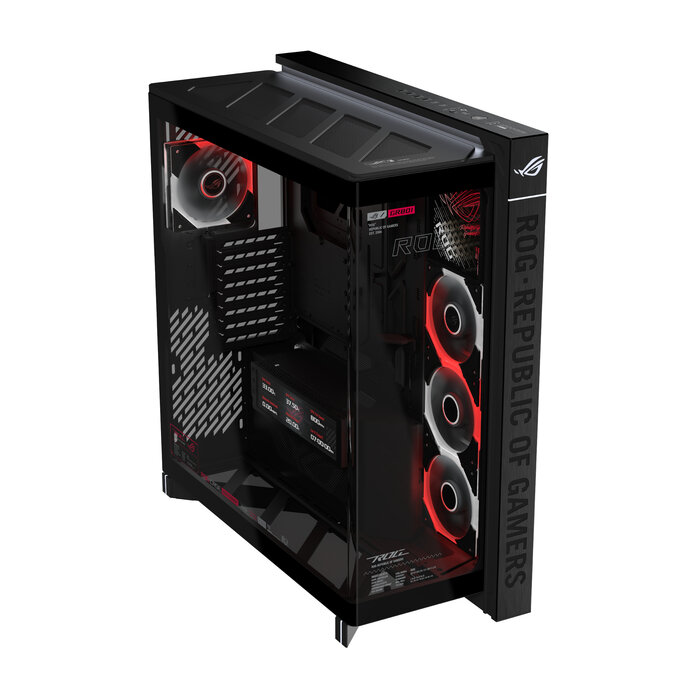 Asus ASUS ROG CRONOX GR801 CURVE TG ARGB BLACK Midi Tower Zwart