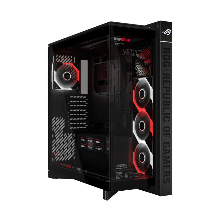 Asus ASUS ROG CRONOX GR801 CURVE TG ARGB BLACK Midi Tower Zwart