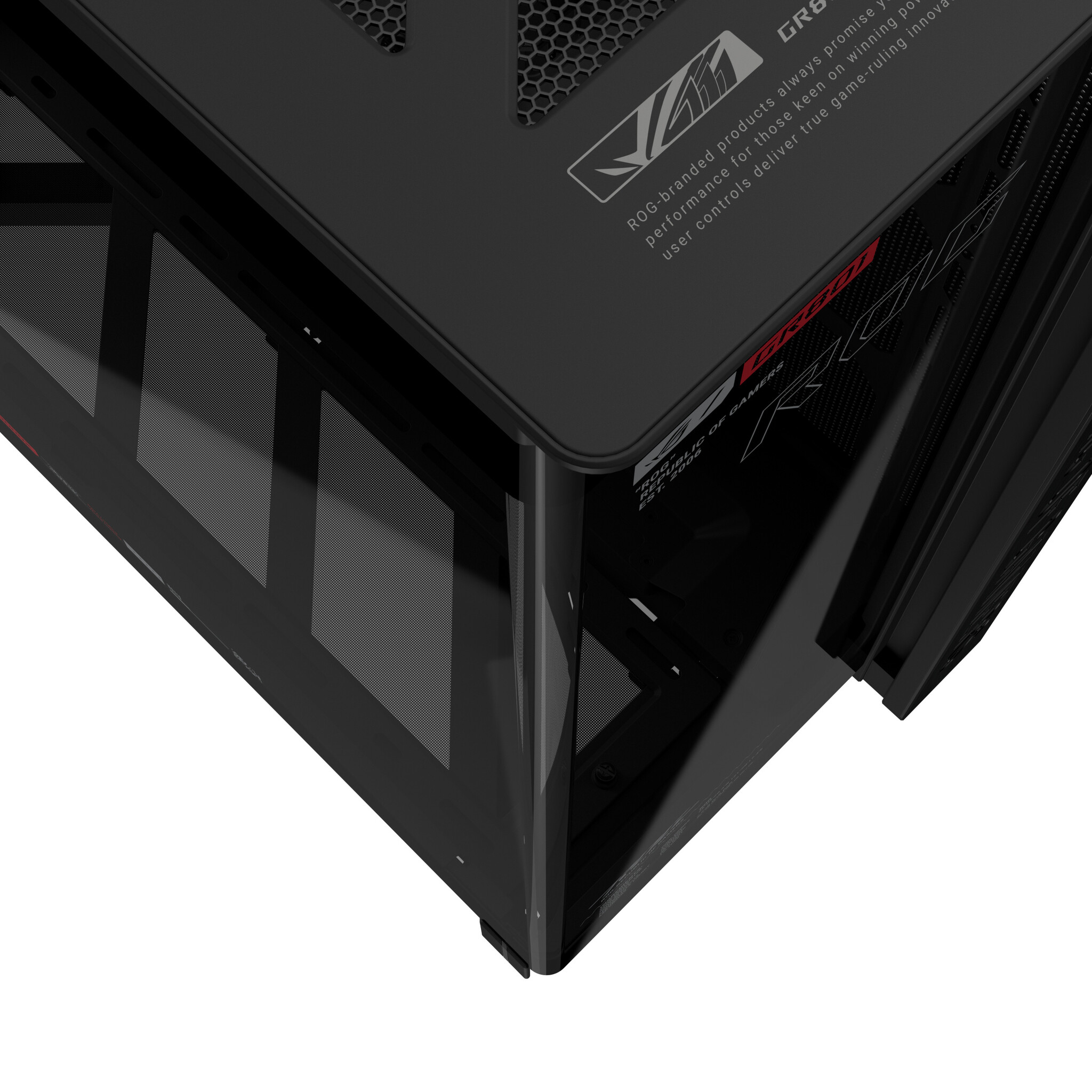 Asus ASUS ROG CRONOX GR801 CURVE TG ARGB BLACK Midi Tower Zwart