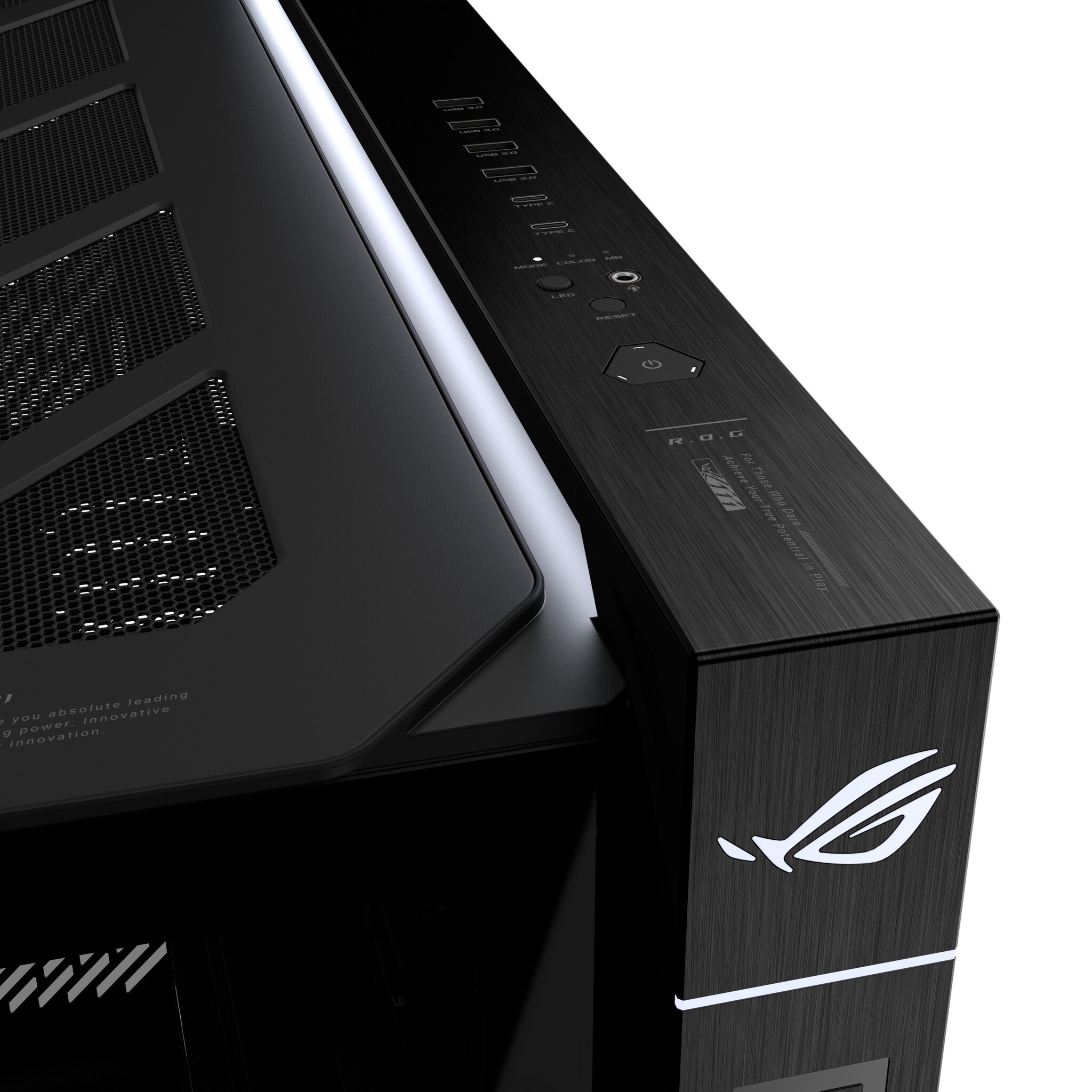 Asus ASUS ROG CRONOX GR801 CURVE TG ARGB BLACK Midi Tower Zwart