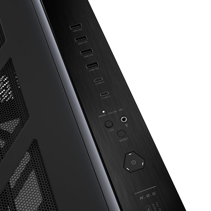 Asus ASUS ROG CRONOX GR801 CURVE TG ARGB BLACK Midi Tower Zwart