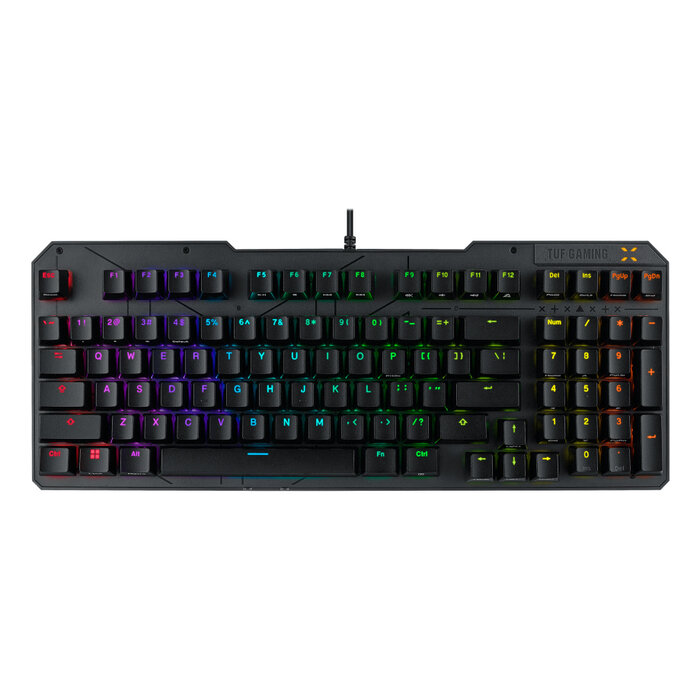 Asus ASUS TUF Gaming K3 Gen II toetsenbord Gamen USB QWERTY Frans Zwart