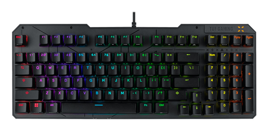 Asus ASUS TUF Gaming K3 Gen II toetsenbord Gamen USB QWERTY Frans Zwart