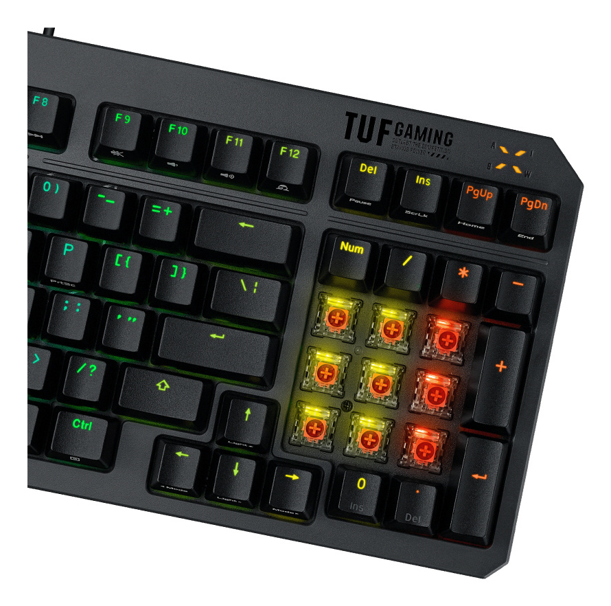 Asus ASUS TUF Gaming K3 Gen II toetsenbord Gamen USB QWERTY Frans Zwart