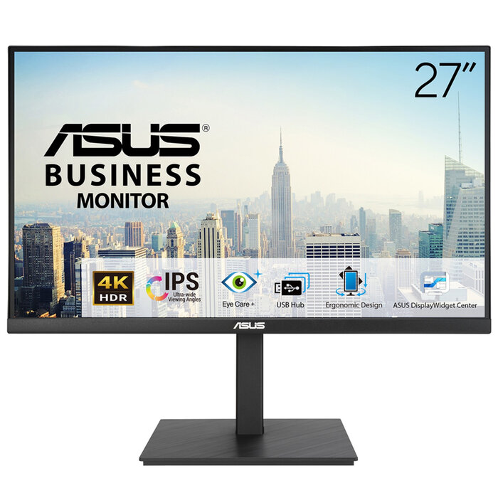 Asus ASUS VA27UQSB computer monitor 68,6 cm (27") 3840 x 2160 Pixels 4K Ultra HD LCD Zwart