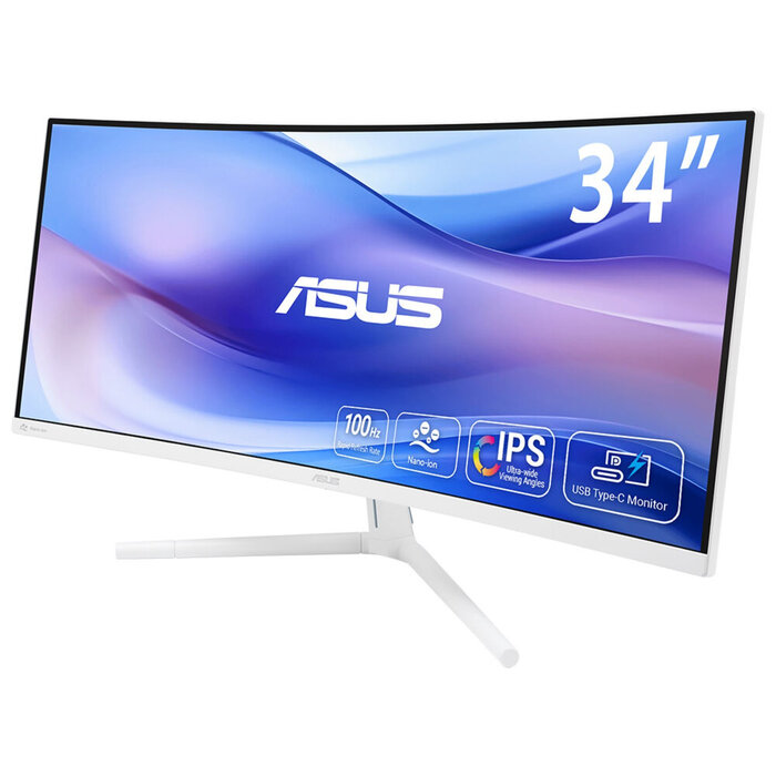Asus ASUS VU34WCIP-W computer monitor 86,4 cm (34") 3440 x 1440 Pixels Wide Quad HD Wit