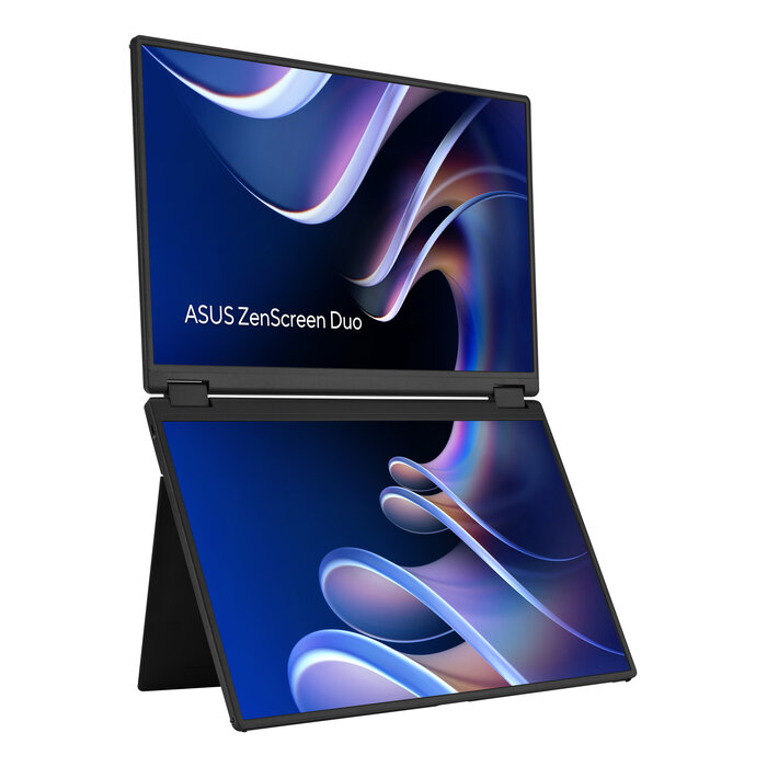 Asus ASUS ZenScreen Duo MB14FCD Draagbare monitor Zwart 35,6 cm (14") LCD 1920 x 1200 Pixels