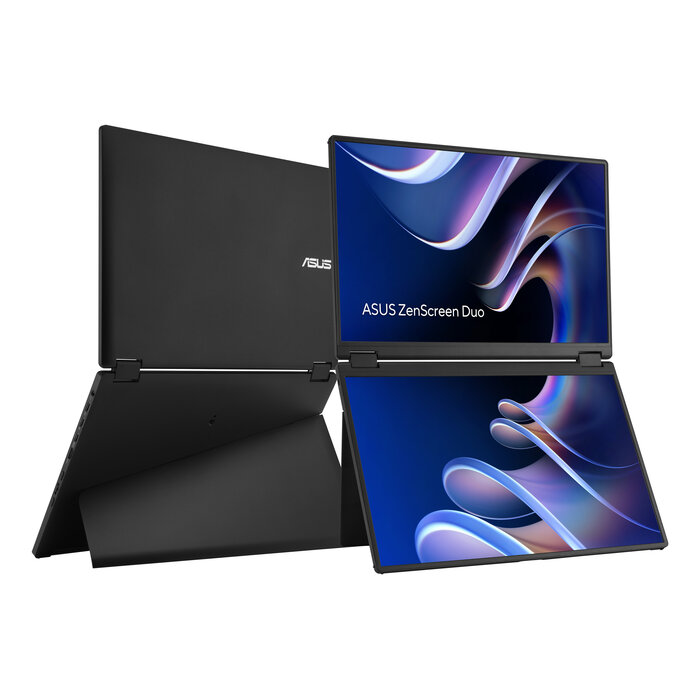 Asus ASUS ZenScreen Duo MB14FCD Draagbare monitor Zwart 35,6 cm (14") LCD 1920 x 1200 Pixels