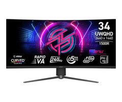 MSI MSI MPG 346CQRFDE X24 computer monitor 86,4 cm (34") 3444 x 1440 Pixels UltraWide Quad HD LED Zwart