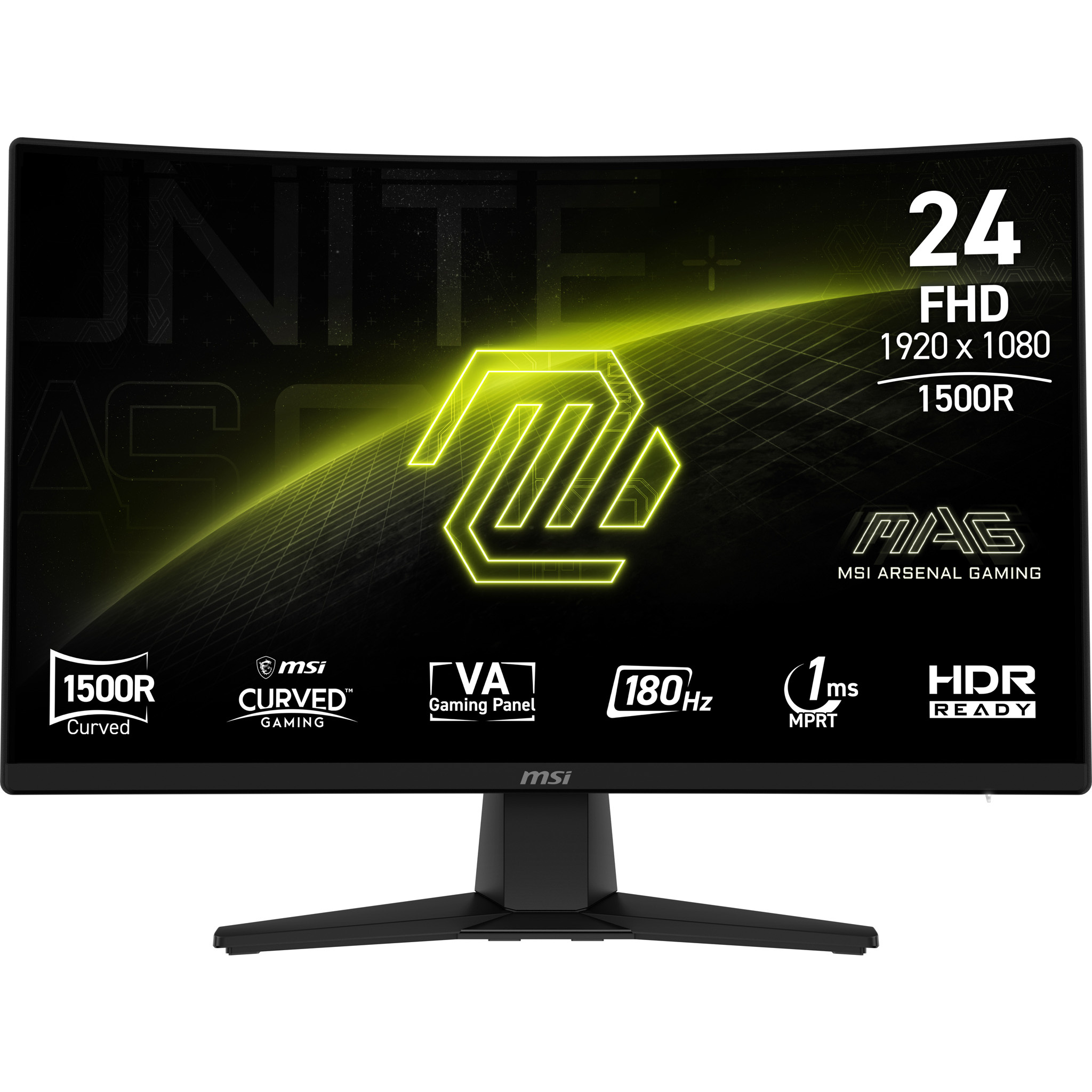 MSI MSI MAG 242C computer monitor 59,9 cm (23.6") 1920 x 1080 Pixels Full HD LCD Zwart