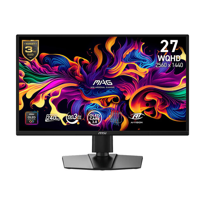 MSI MSI MAG 272QPDE QD-OLED X24 computer monitor 67,3 cm (26.5") 2560 x 1440 Pixels Wide Quad HD Zwart