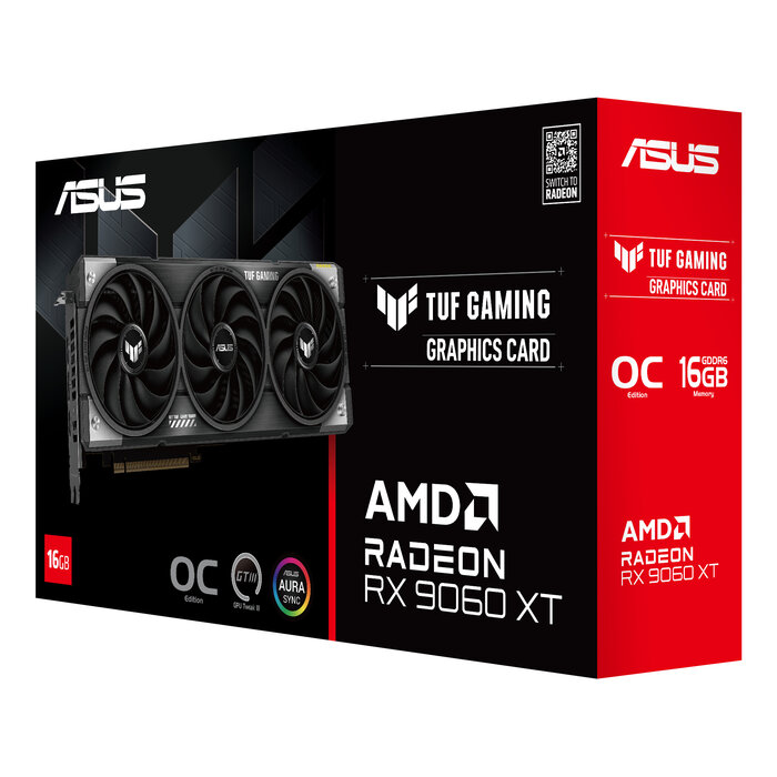 Asus ASUS TUF Gaming TUF-RX9060XT-O16G-GAMING AMD Radeon RX 9060 XT 16 GB GDDR6
