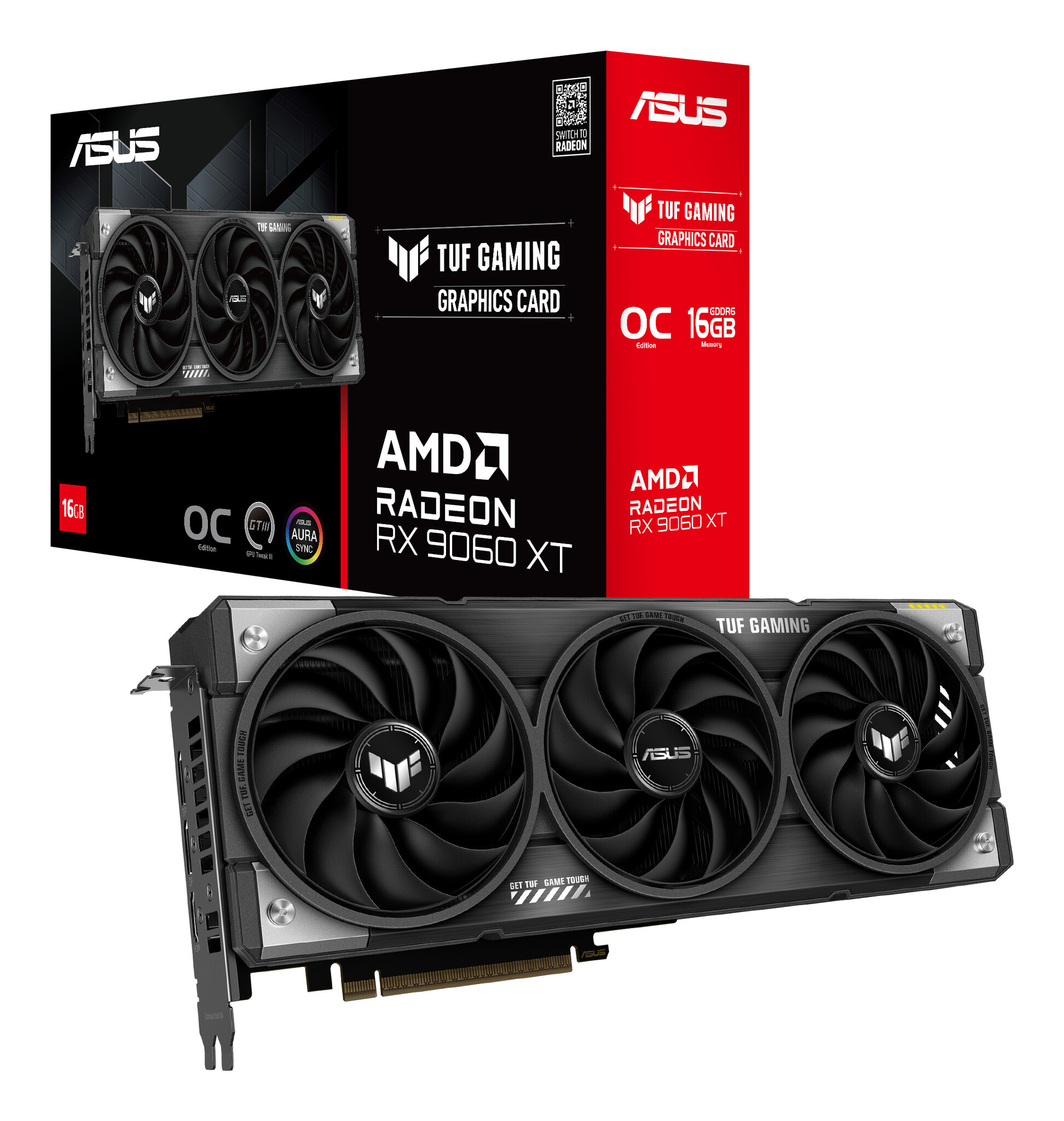 Asus ASUS TUF Gaming TUF-RX9060XT-O16G-GAMING AMD Radeon RX 9060 XT 16 GB GDDR6