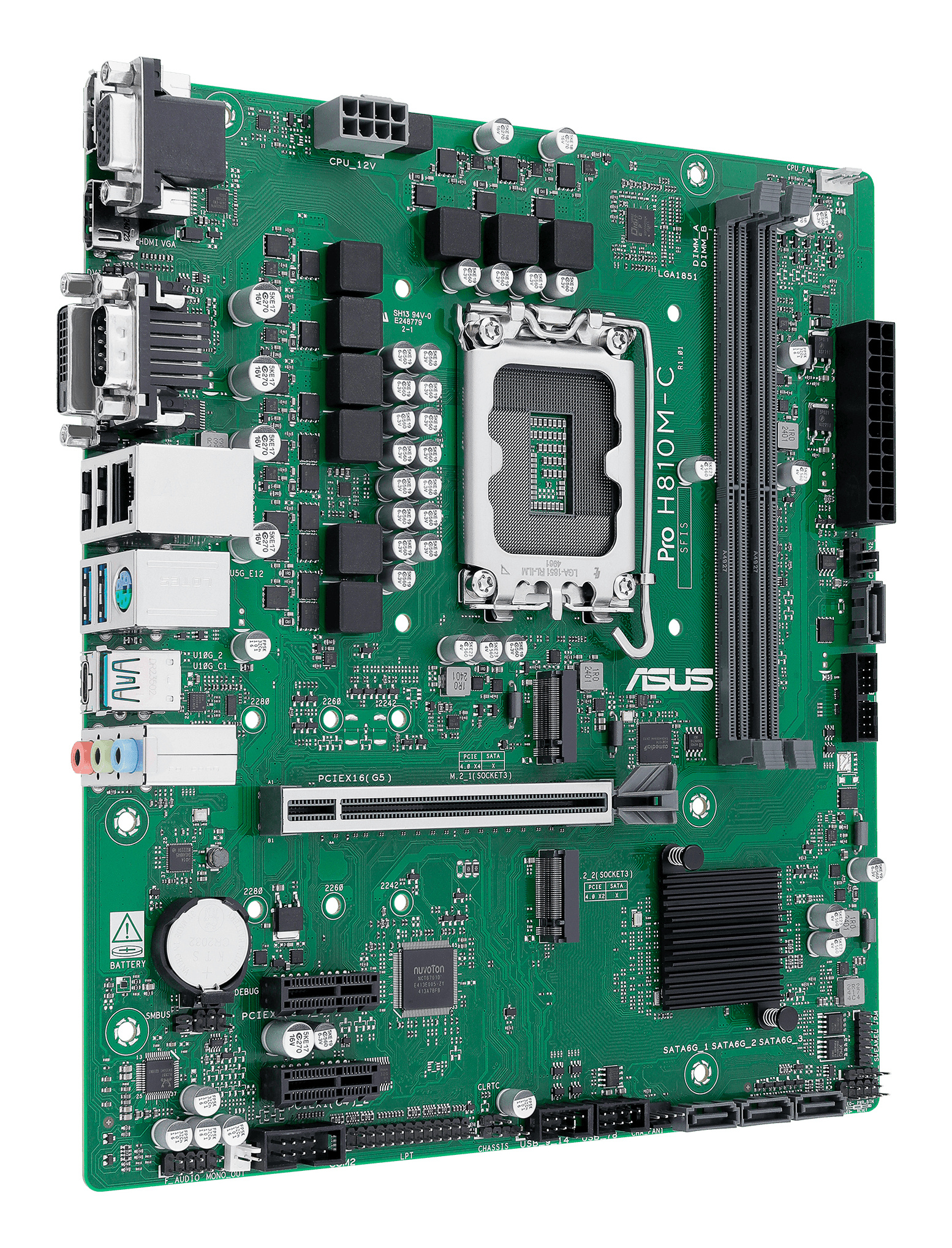 Asus ASUS PRO H810M-C-CSM Intel H810 LGA 1851 (Socket V1) micro ATX