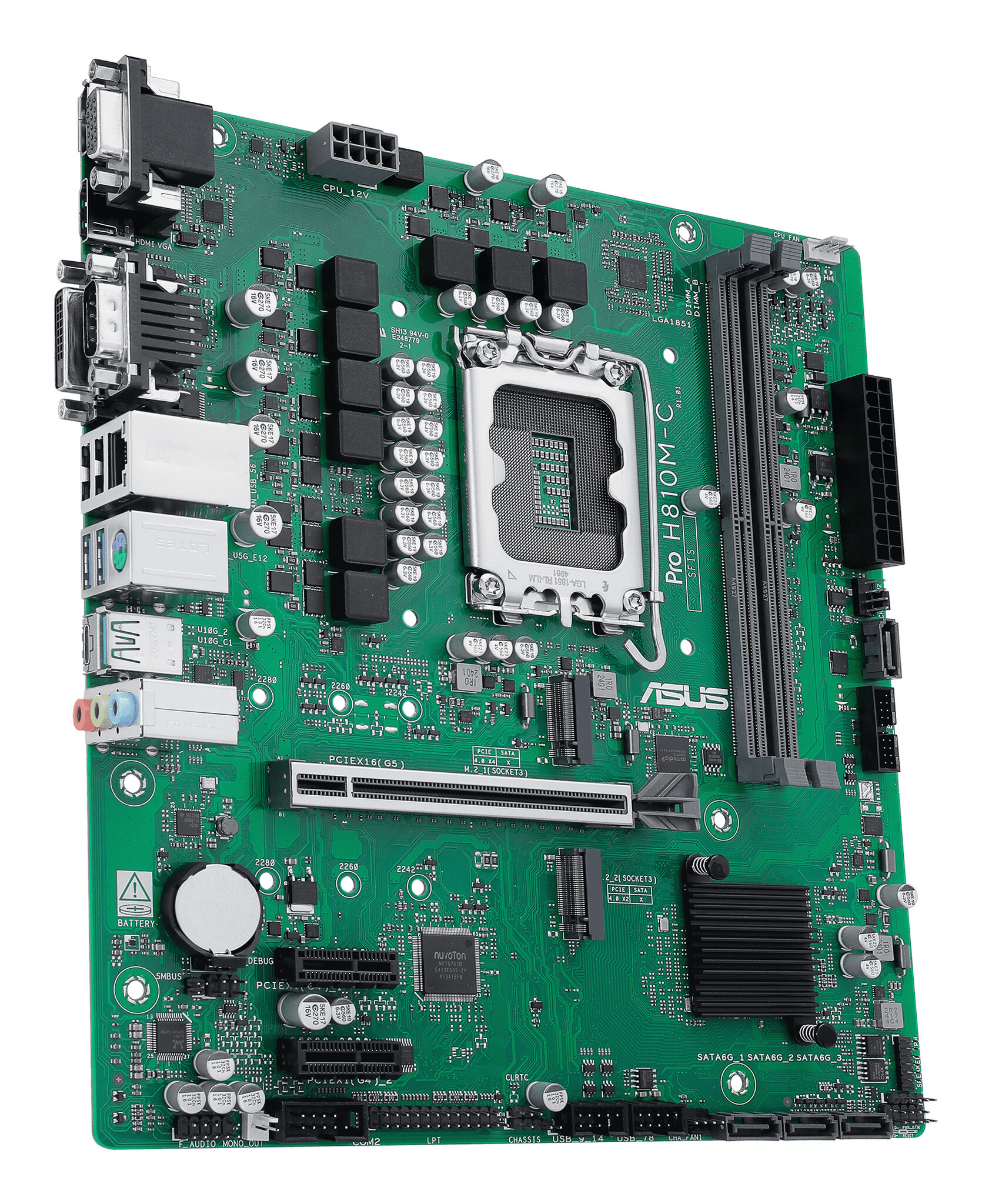 Asus ASUS PRO H810M-C-CSM Intel H810 LGA 1851 (Socket V1) micro ATX