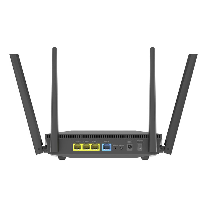 Asus ASUS RT-AX52 Pro AX3000 draadloze router Gigabit Ethernet Dual-band (2.4 GHz / 5 GHz) Zwart
