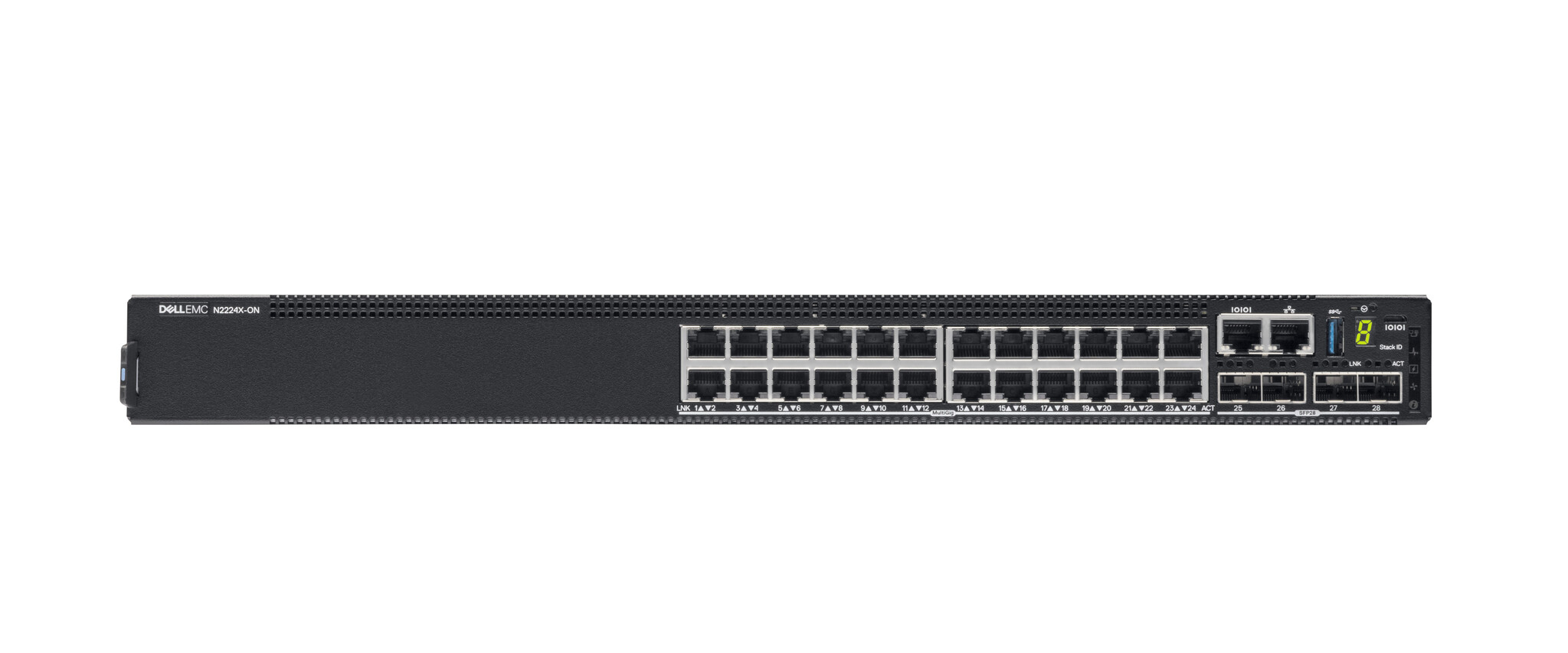 Dell DELL N2224X-ON Managed L3 2.5G Ethernet (100/1000/2500) 1U Zwart