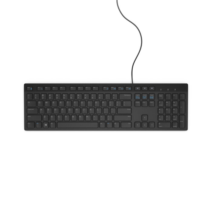 Dell DELL bekabeld toetsenbord - KB216 - VS internationaal (QWERTY) - zwart - (RTL BOX)