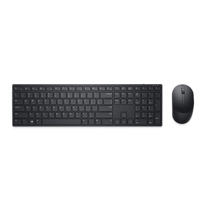 Dell DELL Pro toetsenbord en muis - KM5221W - VS internationaal (QWERTY) - zwart