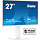 iiyama ProLite XUB2797HSN-W2 computer monitor 68,6 cm (27") 1920 x 1080 Pixels Full HD LED Wit