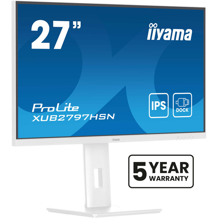 iiyama iiyama ProLite XUB2797HSN-W2 computer monitor 68,6 cm (27") 1920 x 1080 Pixels Full HD LED Wit