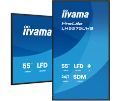 iiyama iiyama LH5575UHS-B2AG beeldkrant Digitale signage flatscreen 138,7 cm (54.6") LCD Wifi 500 cd/m² 4K Ultra HD Zwart Type processor Android 11 24/7