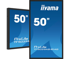 iiyama iiyama TF5039AS-B1AG computer monitor 125,7 cm (49.5") 3840 x 2160 Pixels 4K Ultra HD LED Touchscreen Zwart
