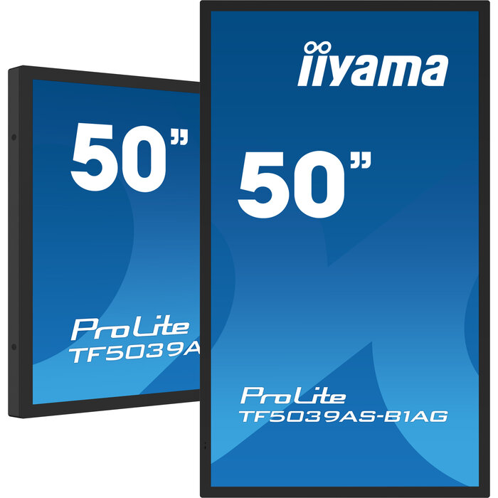 iiyama iiyama TF5039AS-B1AG computer monitor 125,7 cm (49.5") 3840 x 2160 Pixels 4K Ultra HD LED Touchscreen Zwart