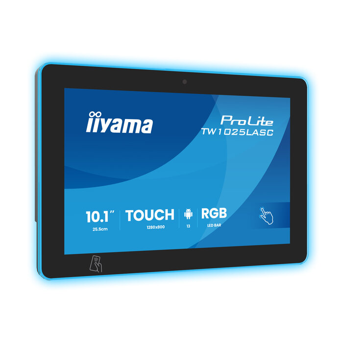 iiyama iiyama ProLite TW1025LASC-B3PNR computer monitor 25,6 cm (10.1") 1280 x 800 Pixels WXGA LED Touchscreen Multi-gebruiker Zwart