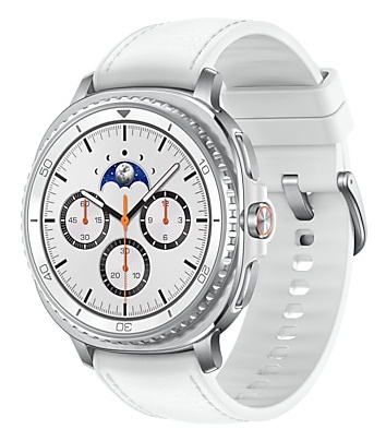 Samsung Samsung Galaxy Watch 8 Classic 3,3 cm (1.3") AMOLED 46 mm Digitaal 438 x 438 Pixels Touchscreen Zilver Wifi GPS
