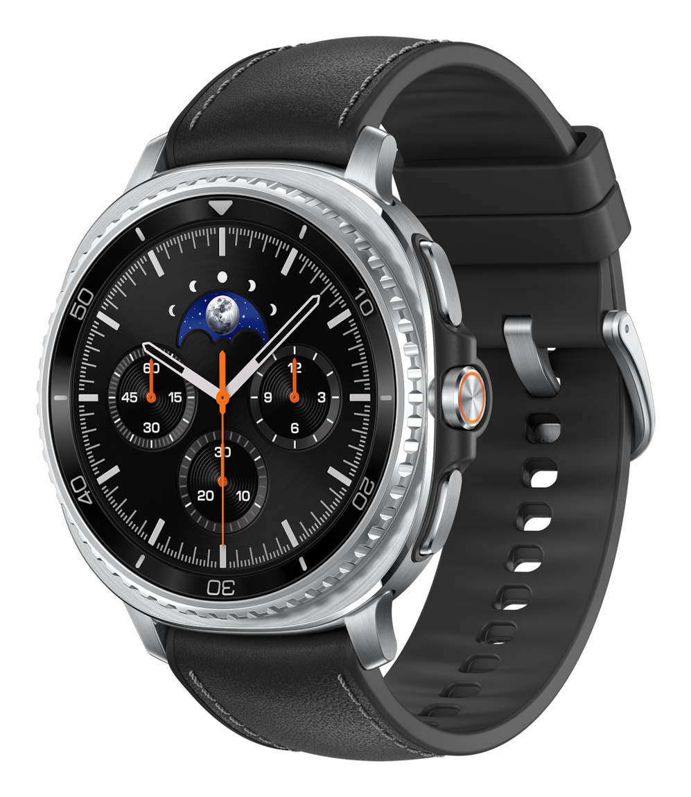 Samsung Samsung Galaxy Watch 8 Classic 3,3 cm (1.3") AMOLED 46 mm Digitaal 438 x 438 Pixels Touchscreen Zilver Wifi GPS