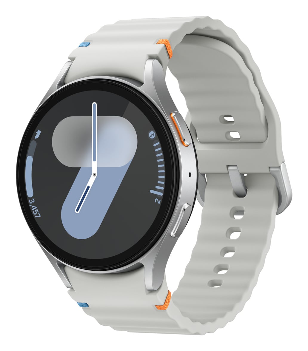 Samsung Samsung Galaxy Watch7 3,81 cm (1.5") AMOLED 44 mm Digitaal 480 x 480 Pixels Touchscreen 4G Zilver Wifi GPS