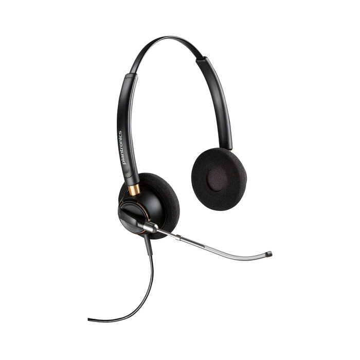 Hewlett & Packard INC. HP Poly EncorePro 520V Binaural Headset VoiceTube met Quick Disconnect