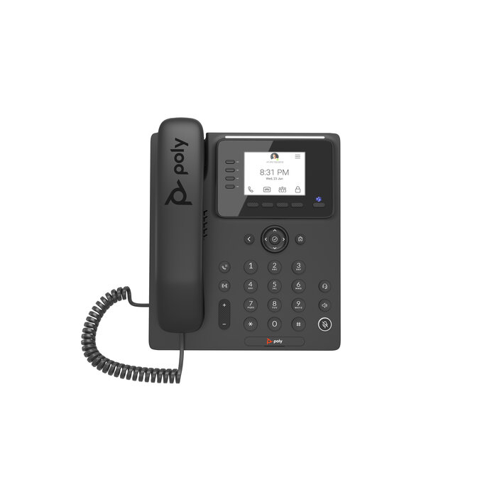 Hewlett & Packard INC. HP Poly CCX 350 Business Media Phone voor Microsoft Teams met PoE-ondersteuning