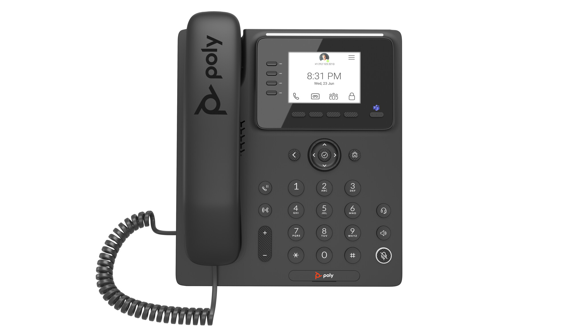 Hewlett & Packard INC. HP Poly CCX 350 Business Media Phone voor Microsoft Teams met PoE-ondersteuning