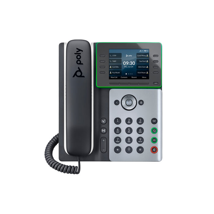 Hewlett & Packard INC. HP Poly Edge E320 IP-telefoon met PoE-ondersteuning