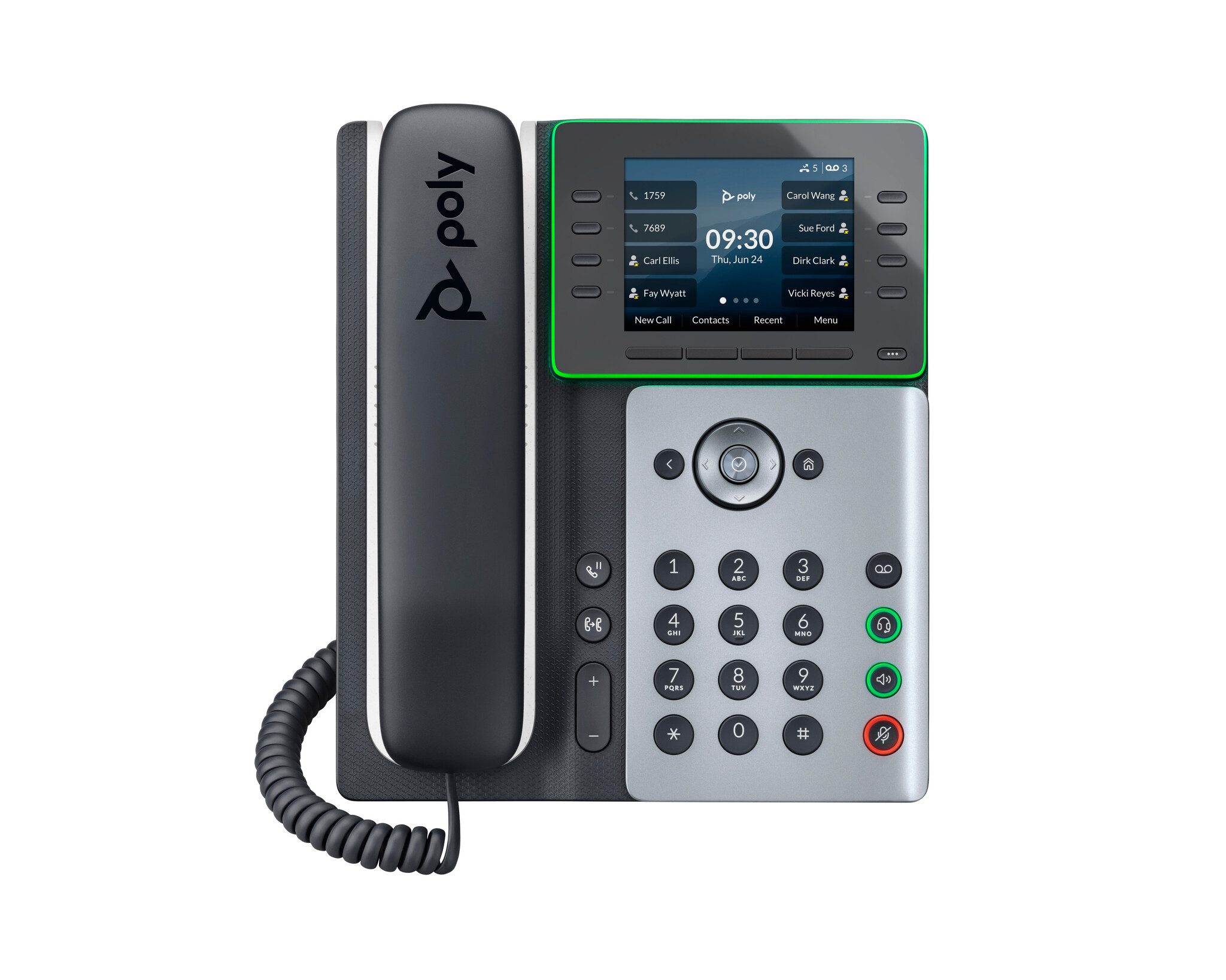 Hewlett & Packard INC. HP Poly Edge E320 IP-telefoon met PoE-ondersteuning