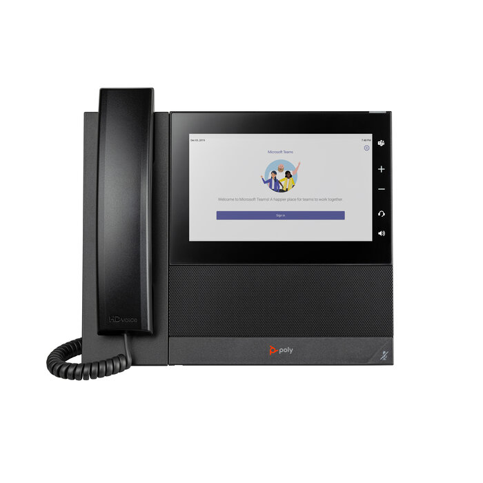 Hewlett & Packard INC. HP Poly CCX 600 Business Media Phone voor Microsoft Teams met PoE-ondersteuning