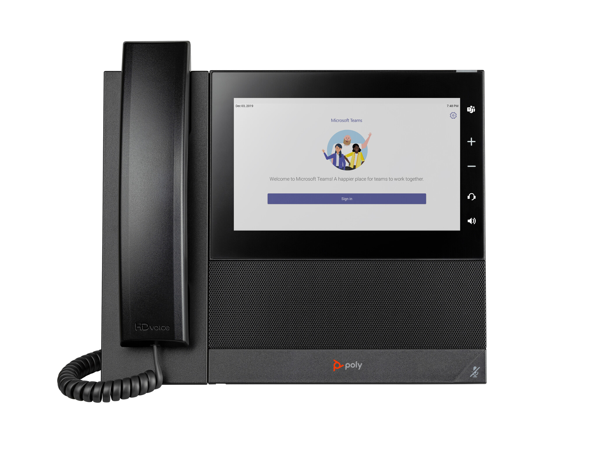 Hewlett & Packard INC. HP Poly CCX 600 Business Media Phone voor Microsoft Teams met PoE-ondersteuning