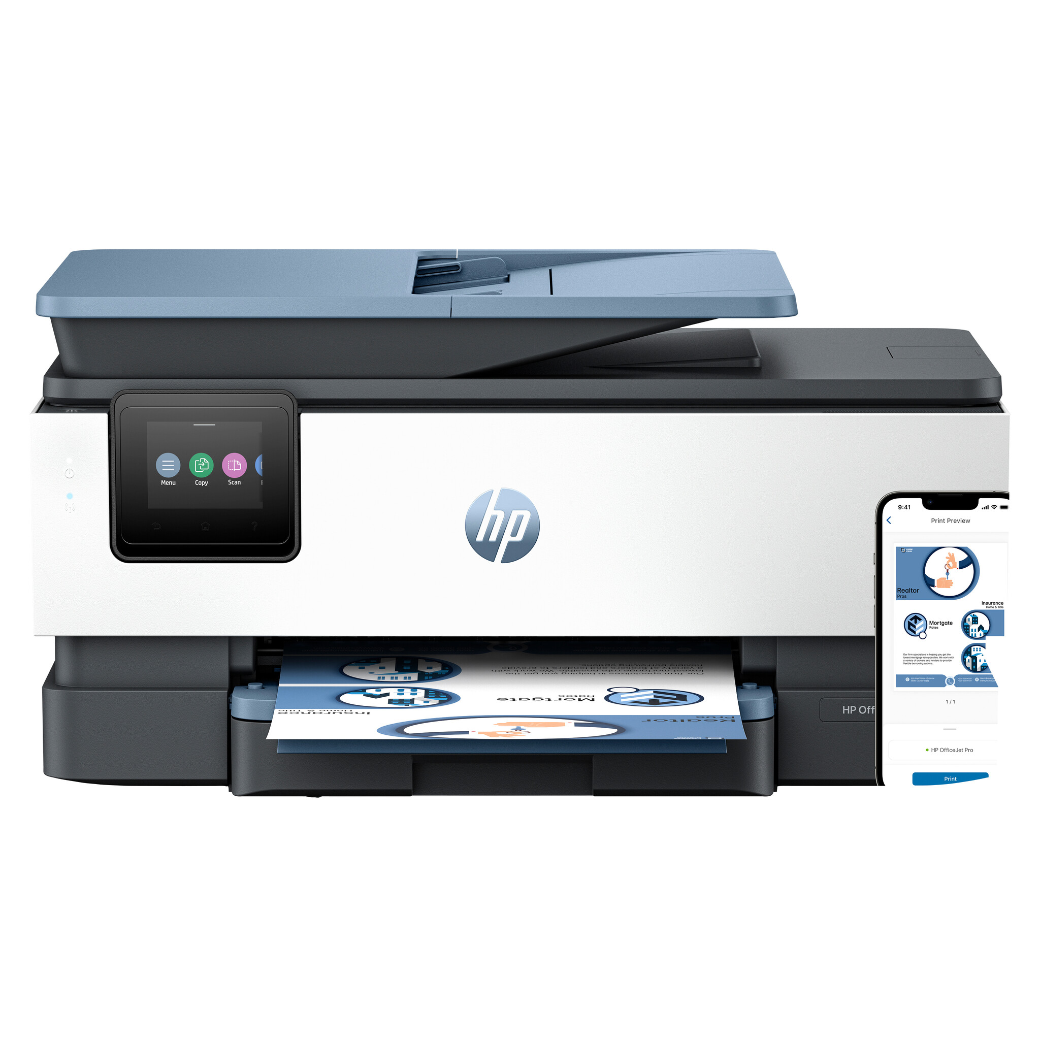 Hewlett & Packard INC. HP OfficeJet Pro 8135e Draadloos All-in-One Kleur Printer, Instant Ink; Dubbelzijdig printen