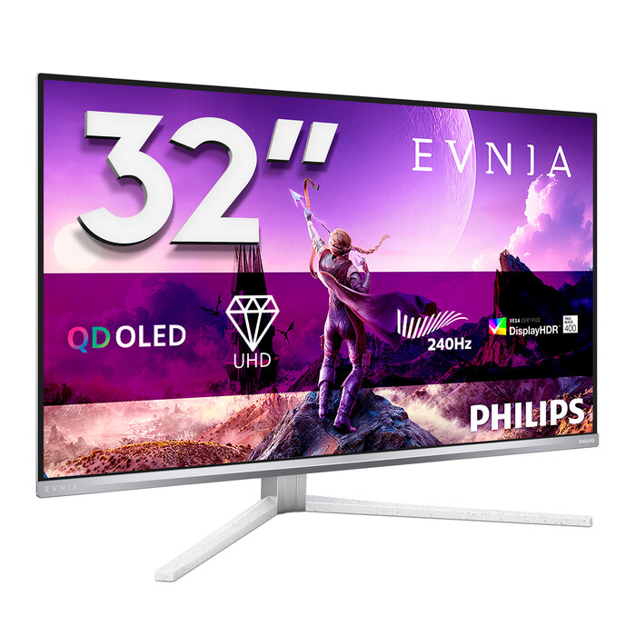 Philips Philips Evnia 8000 32M2N8900/00 computer monitor 80 cm (31.5") 3840 x 2160 Pixels 4K Ultra HD QD-OLED Wit