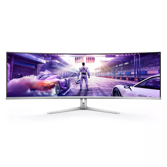 Philips Philips Evnia 8000 49M2C8900L/00 computer monitor 124,2 cm (48.9") 5120 x 1440 Pixels Dual QHD QD-OLED Wit