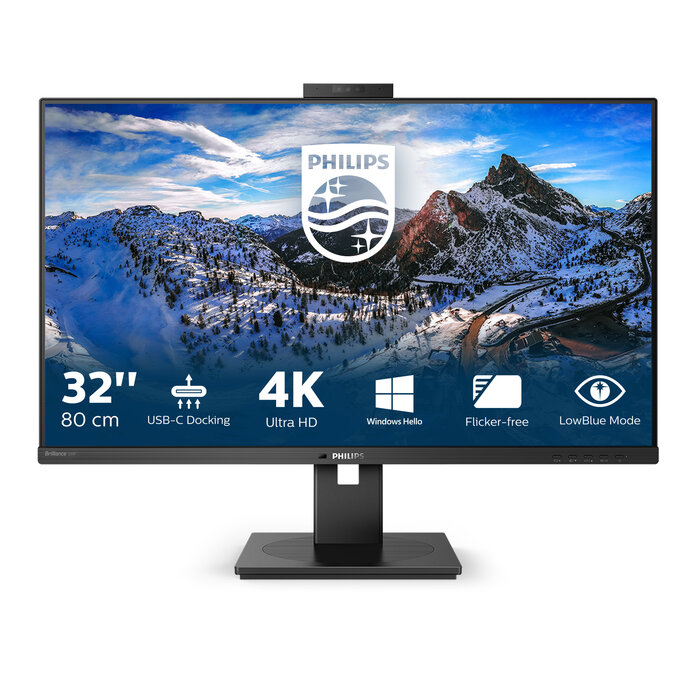 Philips Philips P Line 329P1H/00 computer monitor 80 cm (31.5") 3840 x 2160 Pixels 4K Ultra HD LED Zwart