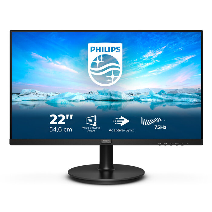 Philips Philips V Line 222V8LA/00 computer monitor 54,6 cm (21.5") 1920 x 1080 Pixels Full HD LCD Zwart