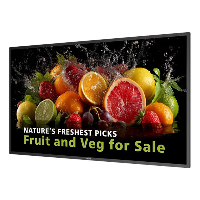 Philips Philips 5000 series 43BDL5050D Digitale signage flatscreen 108 cm (42.5") LCD Wifi 600 cd/m² 4K Ultra HD Zwart Type processor Android 14 24/7