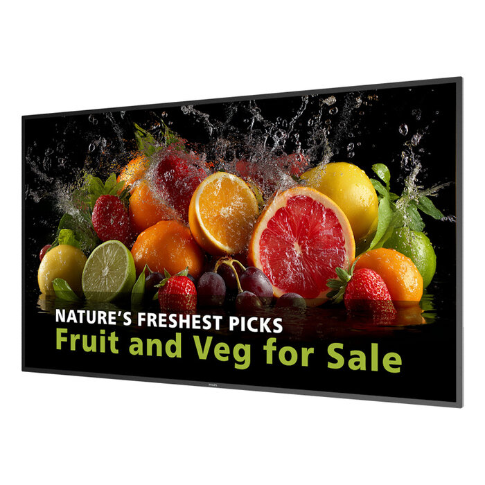 Philips Philips 5000 series 86BDL5050D/00 beeldkrant 2,18 m (86") LCD Wifi 600 cd/m² Full HD Zwart Type processor Android
