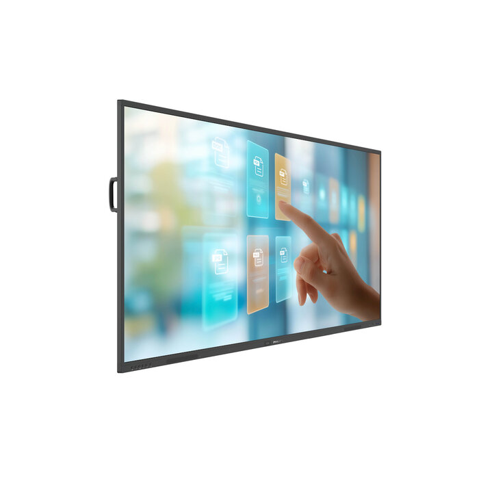 Philips Philips 86BDL4252E/00 beeldkrant Interactief flatscreen 2,18 m (86") LED Wifi 400 cd/m² 4K Ultra HD Zwart Touchscreen Type processor Android 14