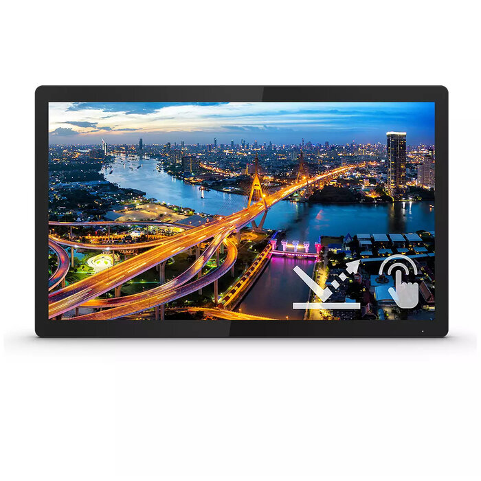 Philips Philips B Line 222B1TFL/00 computer monitor 54,6 cm (21.5") 1920 x 1080 Pixels Full HD LED Touchscreen Zwart